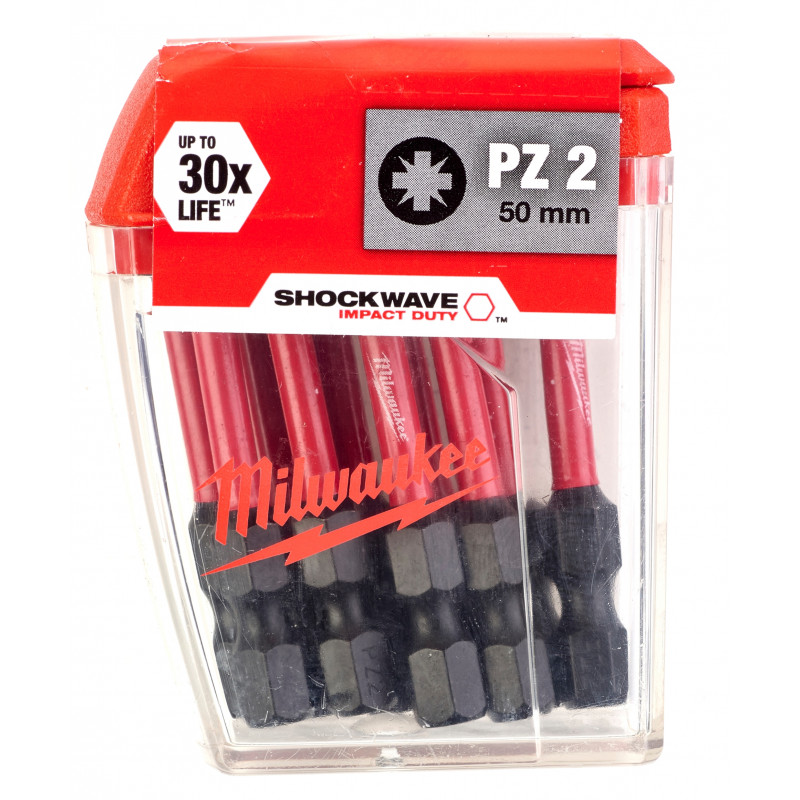 BIT 1/4" UDAROWY SHOCKWAVE PZ2x50mm (1szt.), MILWAUKEE - 2