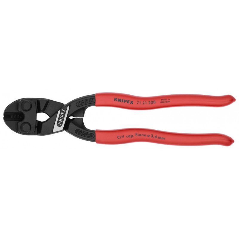 SZCZYPCE TNĄCE PRZEGUBOWE COBOLT WYGIĘTE 20st. 200mm, KNIPEX - 1