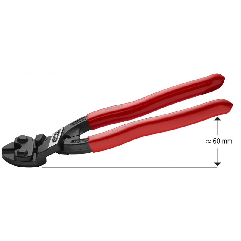 SZCZYPCE TNĄCE PRZEGUBOWE COBOLT WYGIĘTE 20st. 200mm, KNIPEX - 5