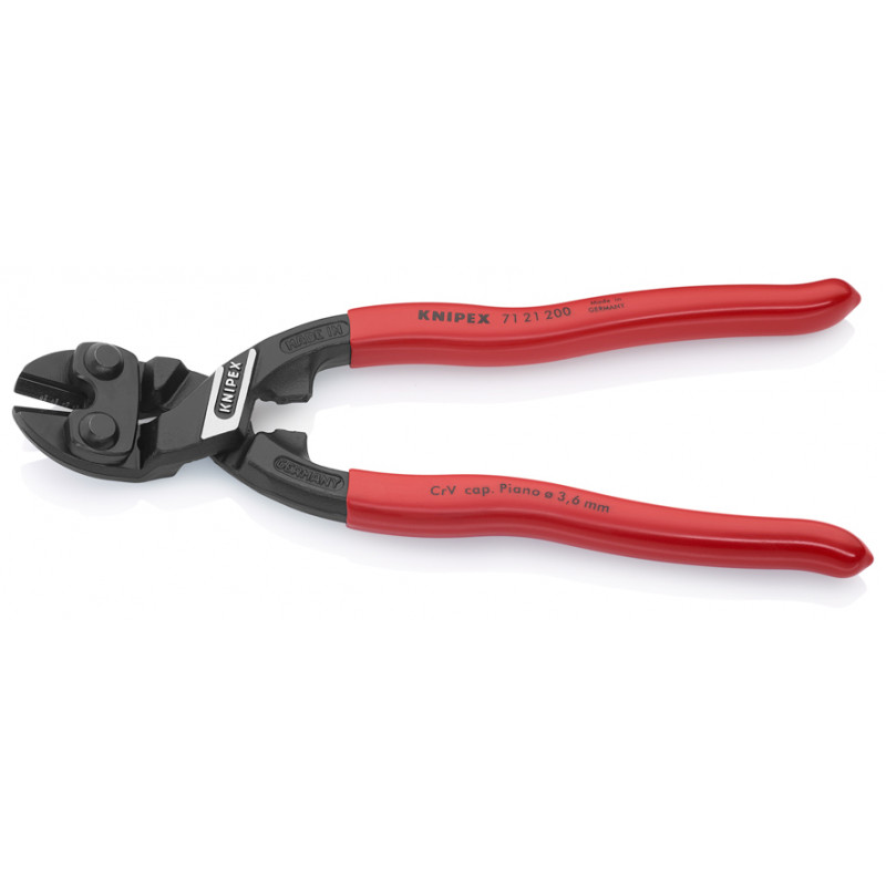 SZCZYPCE TNĄCE PRZEGUBOWE COBOLT WYGIĘTE 20st. 200mm, KNIPEX - 4