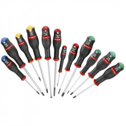 ZESTAW WKRĘTAKÓW PROTWIST LS/PH/PZ/R-TORX (12 szt.), FACOM