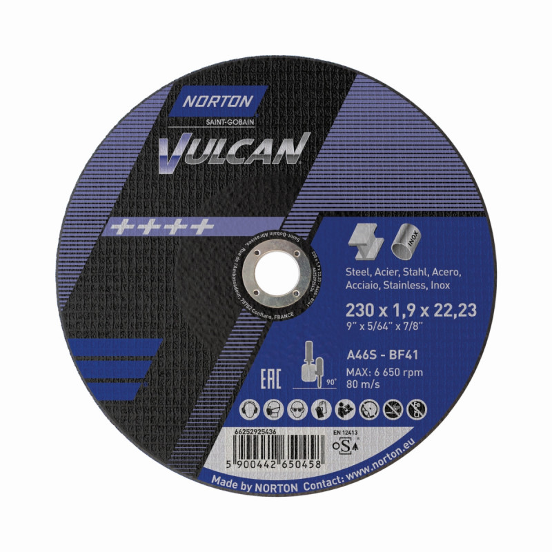 TARCZA DO CIĘCIA VULCAN A46S-BF41 230x1.9x22.23mm (50szt.), NORTON - 1