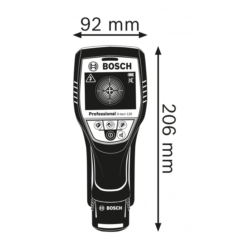 DETEKTOR WALLSCANNER D-TECT 120 1.5Ah L-BOXX, BOSCH - 2