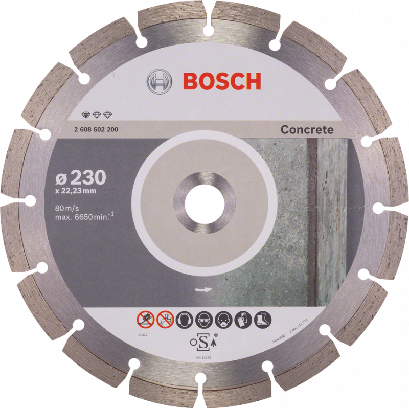 TARCZA DIAMENTOWA STANDARD* FOR CONCRETE 230x2.3x22.23mm, BOSCH - 1