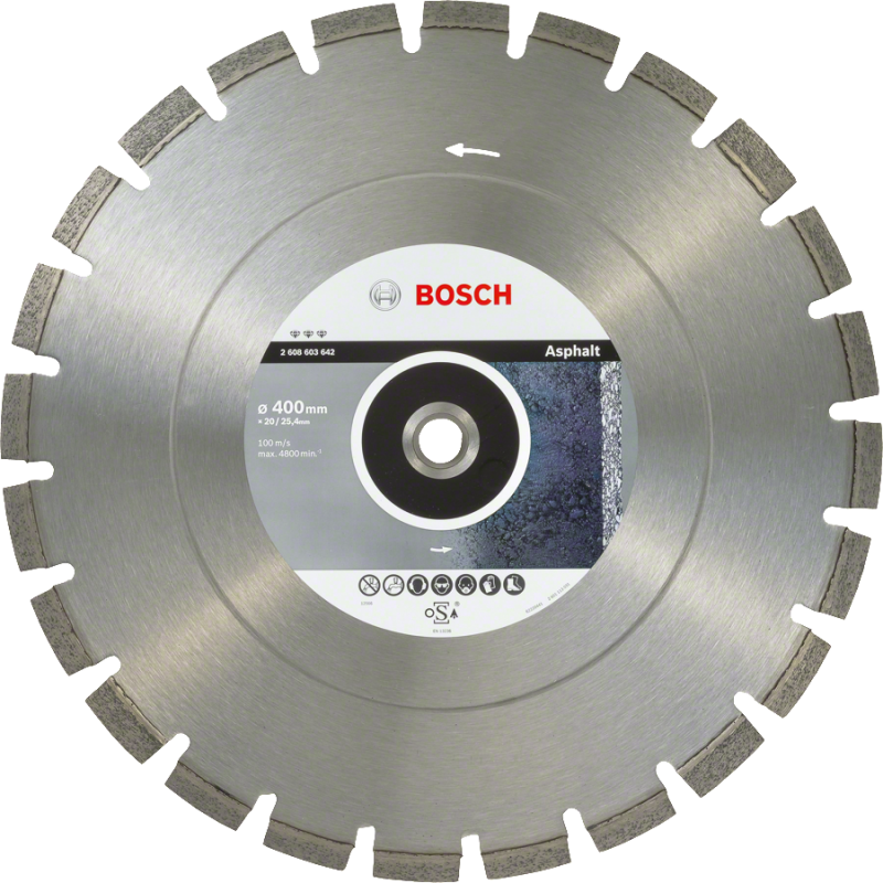 TARCZA DIAMENTOWA BEST*** FOR ASPHALT 400x3.2x20/25.4mm, BOSCH - 1