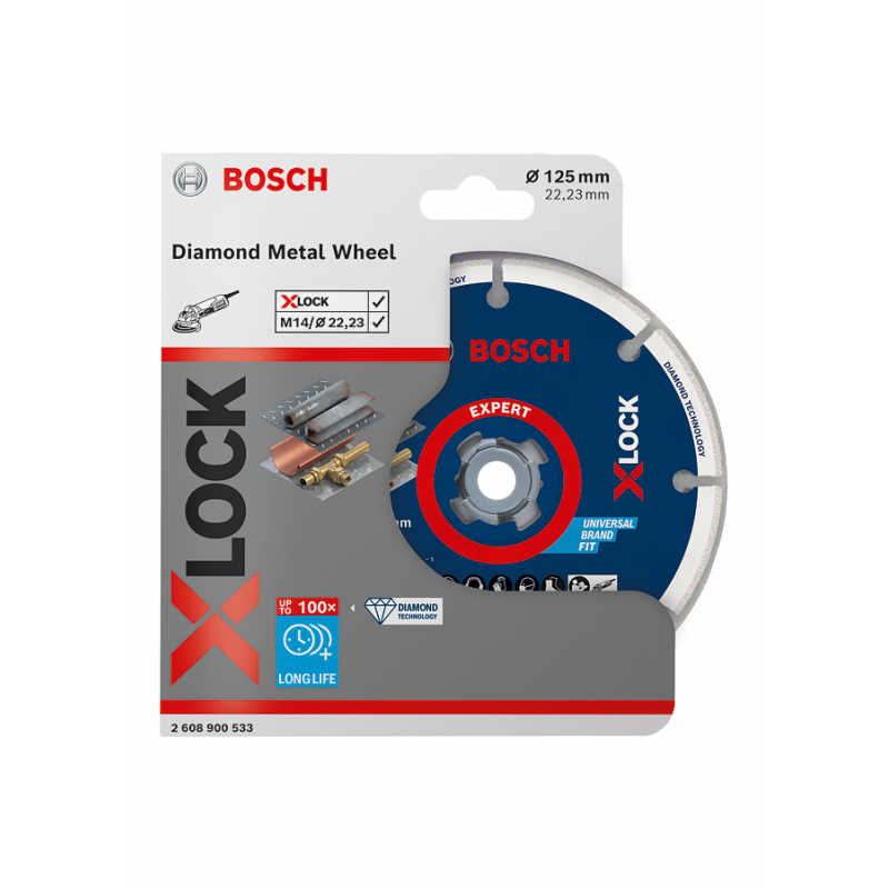 TARCZA DIAMENTOWA DO METALU X-LOCK 125x22.23mm, BOSCH - 2