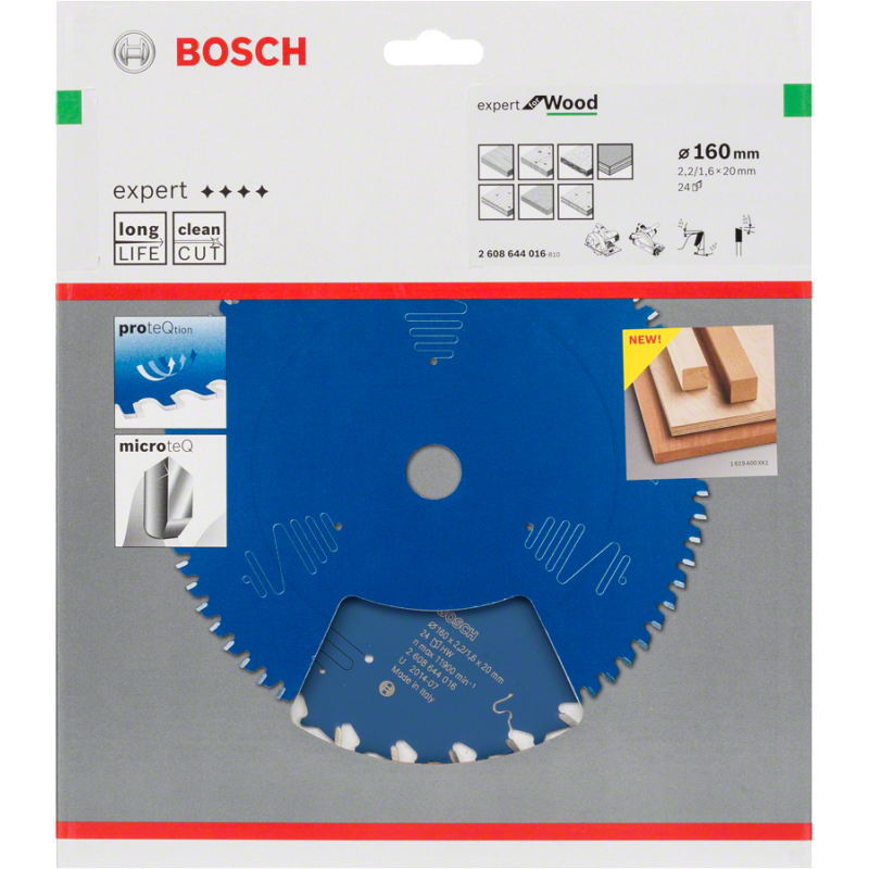 TARCZA PILARSKA EXPERT**** FOR WOOD 24 ZĘBY 160x2.2x20mm, BOSCH - 2