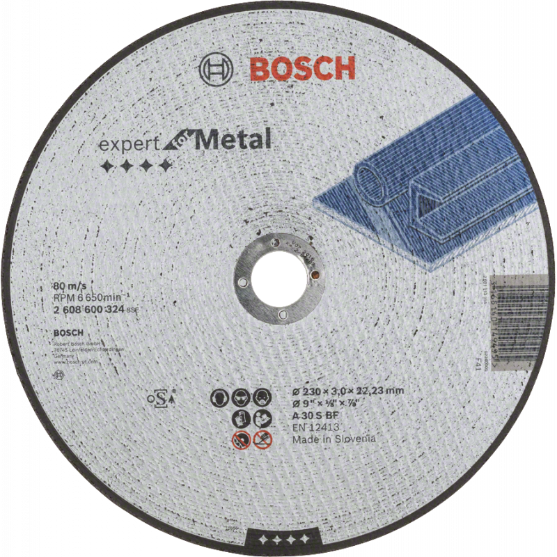 TARCZA DO CIĘCIA EXPERT**** FOR METAL A 30 S BF 230x3x22.23mm, BOSCH - 1