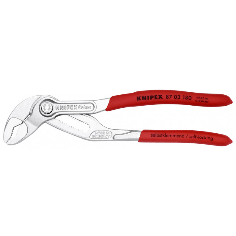 SZCZYPCE DO RUR COBRA CHROMOWANE 180mm, KNIPEX - 1